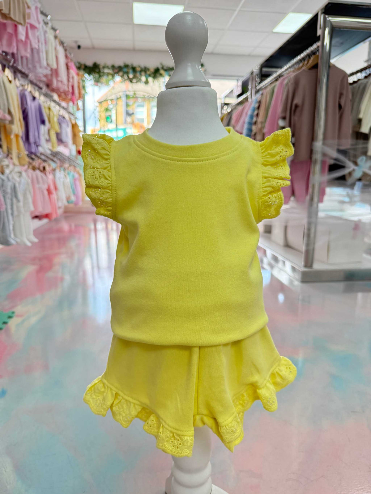 Yellow Frilly Set