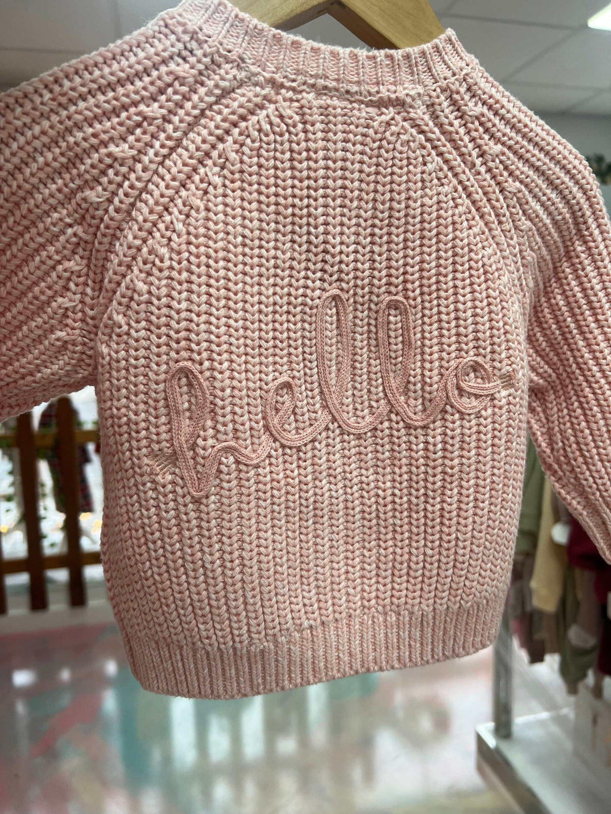 HELLO’ cardigan … 3 colours