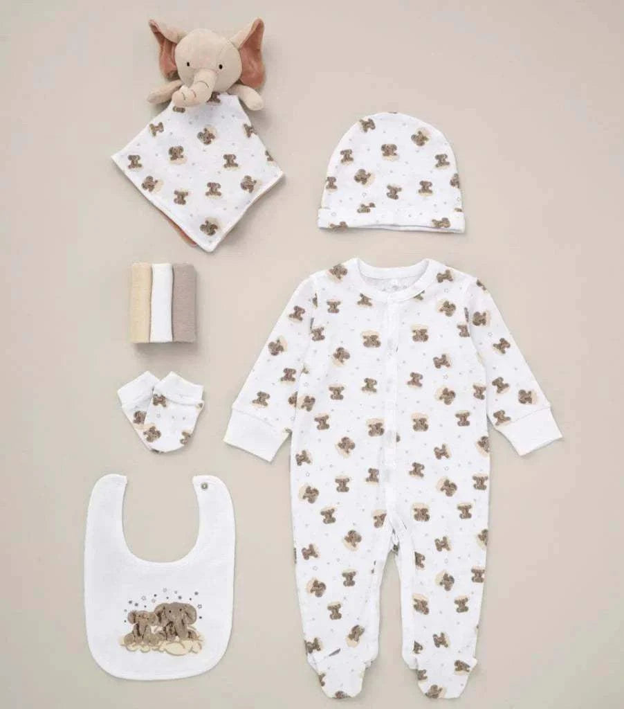 Rock-A-Bye Baby 8 piece elephant gift set