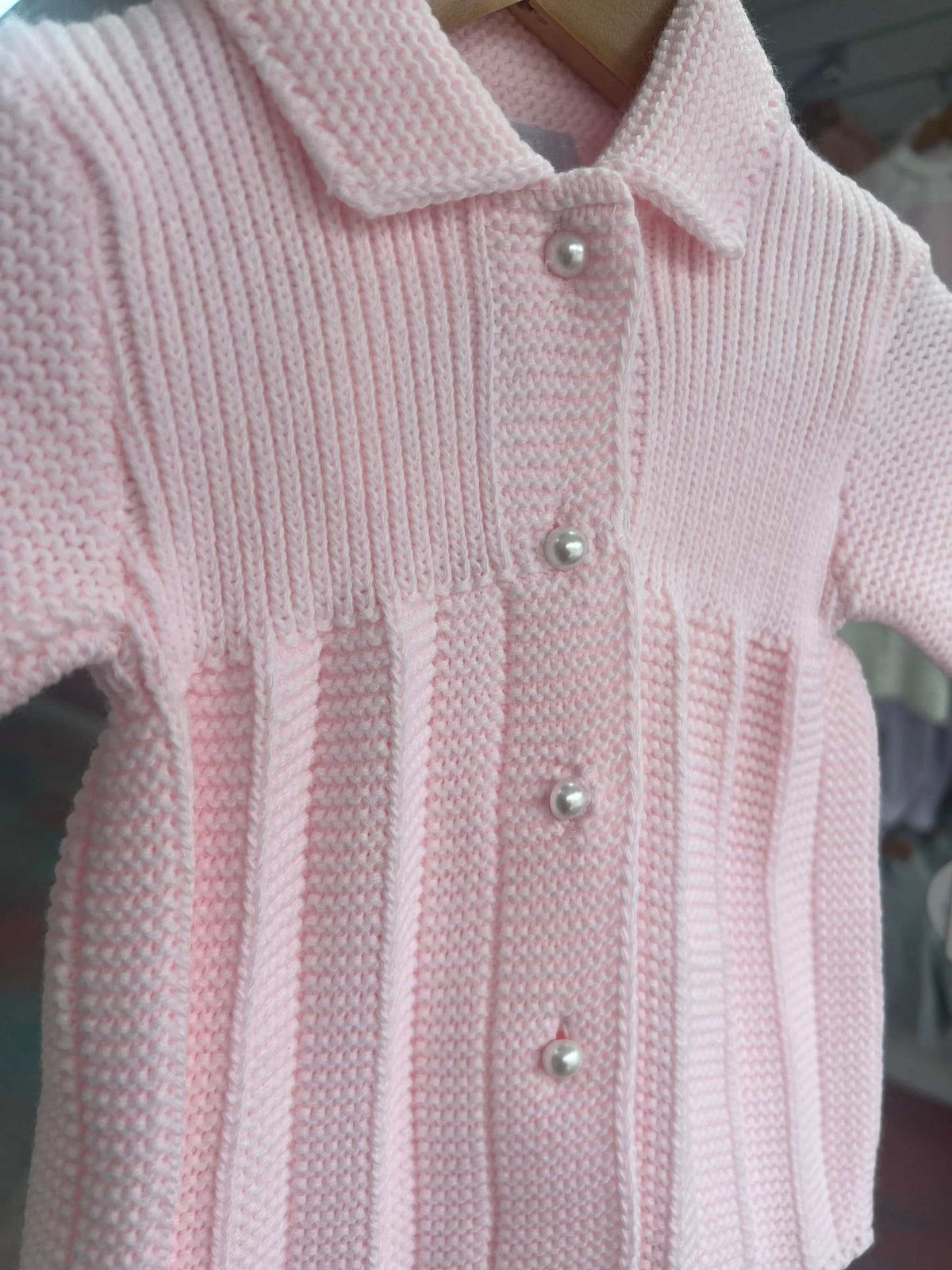 Dandelion pink pearl button cardigan